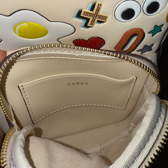 Anya Hindmarch Stickers Cell Phone Leather Crossbody Bag - Picture 8 of 10